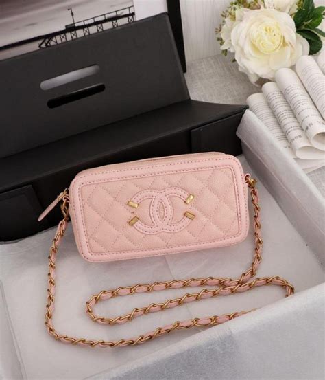 pink chanel bodycross zips close bag|Chanel mini crossbody bags.